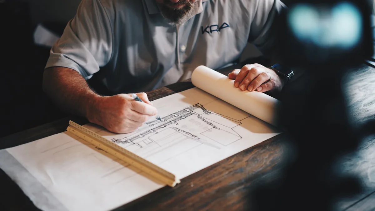 Plans d'architecte, précision et méthode